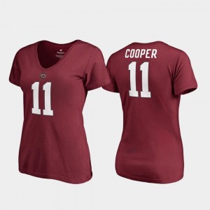 College Legends V Neck Women #11 Pharoh Cooper South Carolina Gamecocks T-Shirt Garnet