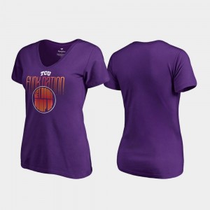 Funk Nation Fanatics Branded True Sport TCU T-Shirt Purple Women's