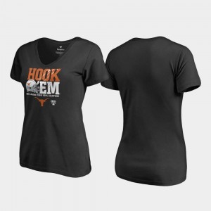 Endaround V Neck Fanatics Branded For Women's UT T-Shirt Black 2019 Sugar Bowl Champions