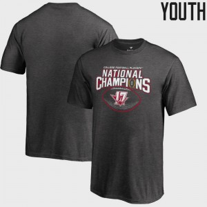 Bowl Game Heather Gray Youth College Football Playoff 2017 National Champions Pick Six Bama T-Shirt
