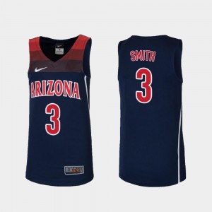 Navy Dylan Smith University of Arizona Jersey For Kids College Basketball #3 Replica