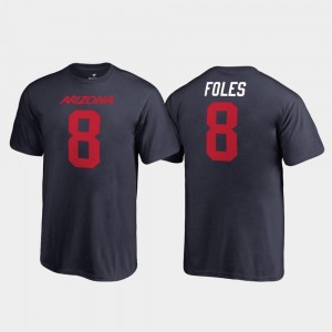 Navy #8 Fanatics Branded Nick Foles Wildcats T-Shirt Youth College Legends