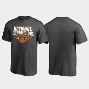 2018 National Champions Rollout College Football Playoff Heather Gray Clemson T-Shirt For Kids