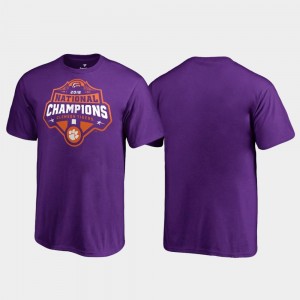 Clemson T-Shirt Kids Gridiron College Football Playoff 2018 National Champions Purple