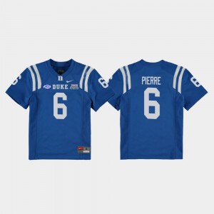 Youth(Kids) College Football Game Royal 2018 Independence Bowl #6 Nicodem Pierre Duke Jersey