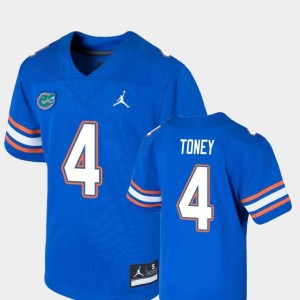 Game College Football Jordan Brand #4 Royal For Kids Kadarius Toney Florida Gators Jersey