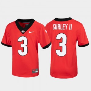 Alumni Football Nike For Kids Todd Gurley II UGA Bulldogs Jersey Red Replica #3