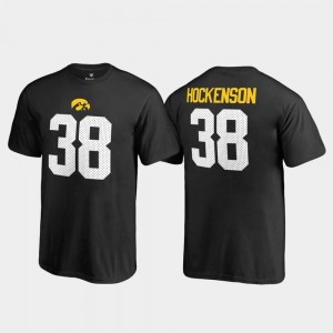 Kids T.J. Hockenson Iowa Hawkeyes T-Shirt Fanatics Branded Name & Number #38 Black College Legends