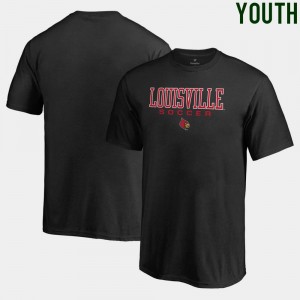 Kids Soccer Fanatics Louisville Cardinals T-Shirt True Sport Black