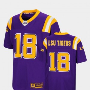 Colosseum Authentic Foos-Ball Football LSU Jersey #18 Youth(Kids) Purple