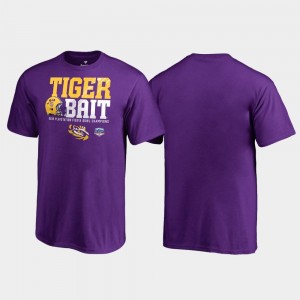 2019 Fiesta Bowl Champions Youth(Kids) Purple LSU T-Shirt Endaround Fanatics Branded
