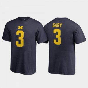 Navy Fanatics Branded Name & Number College Legends Youth Rashan Gary Wolverines T-Shirt #3