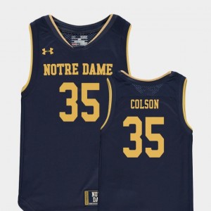 College Basketball Special Games Navy Replica #35 Kids Bonzie Colson University of Notre Dame Jersey