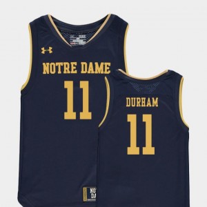 #11 For Kids College Basketball Special Games Navy Juwan Durham Notre Dame Fighting Irish Jersey Replica