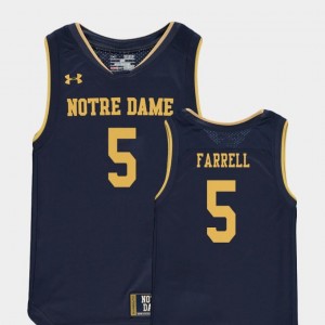 Replica Navy Youth(Kids) #5 Matt Farrell University of Notre Dame Jersey College Basketball Special Games