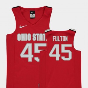 Connor Fulton OSU Jersey Red Kids #45 College Basketball Replica