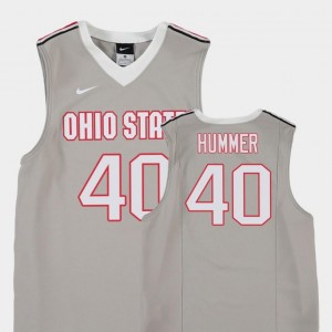 Replica #40 College Basketball Daniel Hummer Ohio State Jersey For Kids Gray
