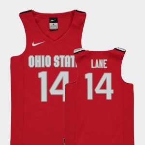 Replica For Kids Joey Lane Ohio State Buckeyes Jersey Red #14 College Basketball