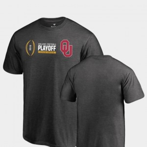Sooners T-Shirt Kids Cadence Fanatics Branded Heather Gray 2018 College Football Playoff Bound