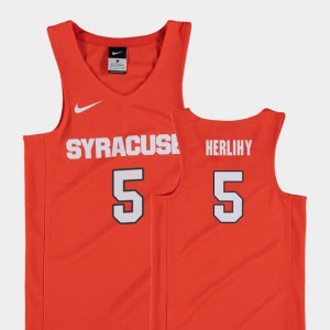 Kids #5 Orange Patrick Herlihy Cuse Jersey College Basketball Replica
