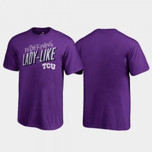 Texas Christian T-Shirt For Kids True Sport Redefining Lady Like Fanatics Branded Purple